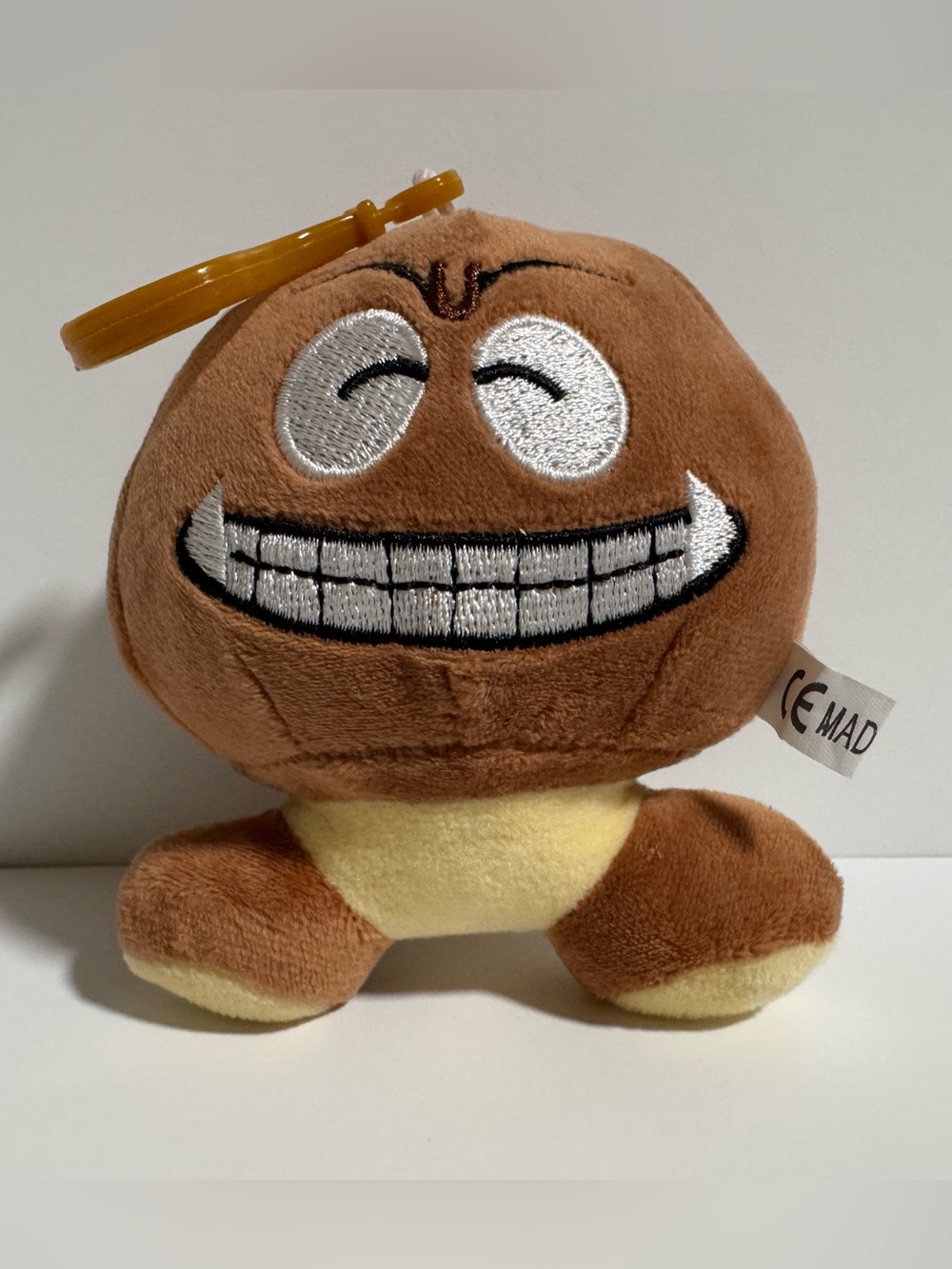 4” Super Mario Bros Goomba Keychain